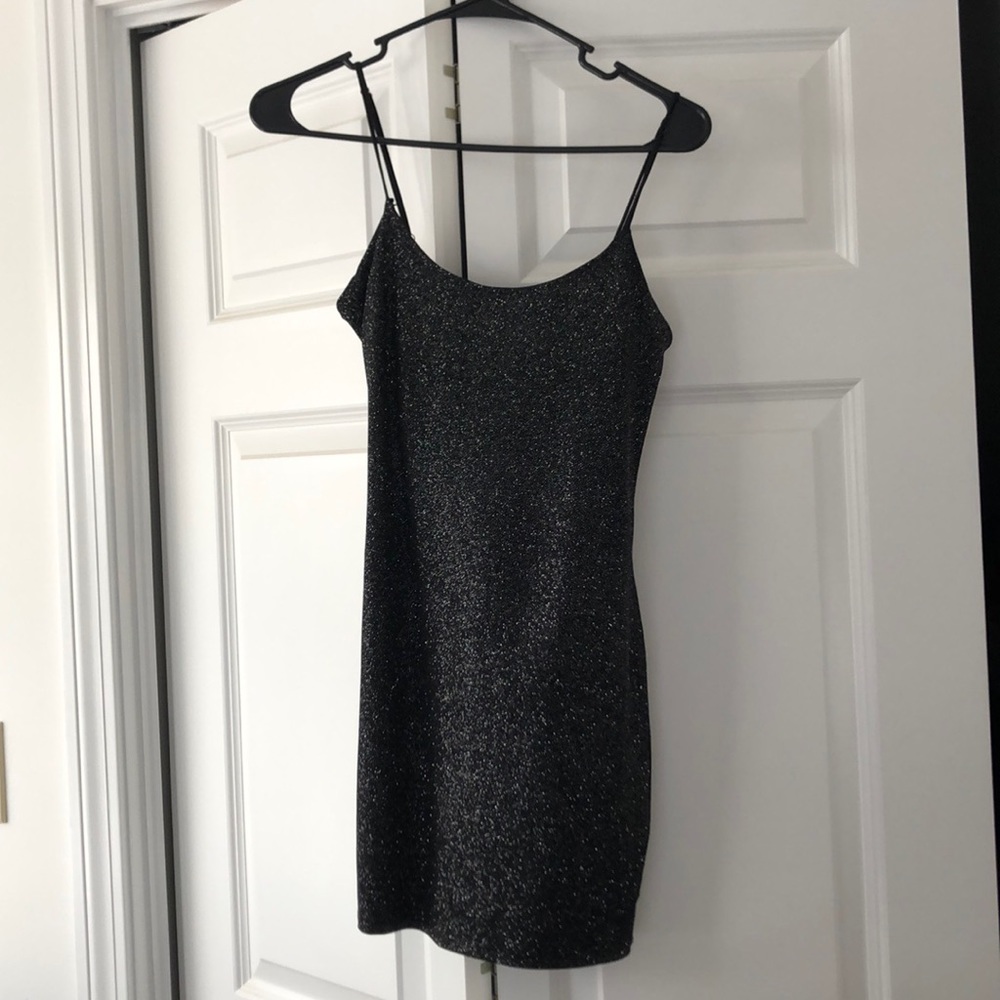 Lucy in the sky black sparkly dress